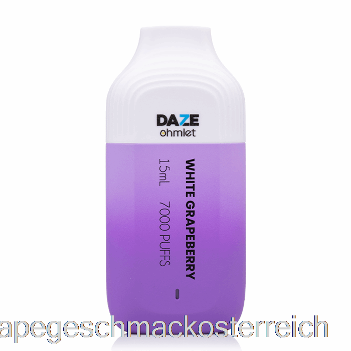 7 Daze Ohmlet 7000 Einweg-Vape-Geschmack Mit Weißem Grapeberry-Geschmack